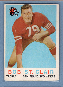 1959 Topps #58 Bob St. Clair (HOF) VG-EX  GO159