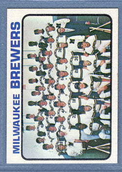1973 Topps #127 Milwaukee Brewers Team  (e) EX-MT  GO669