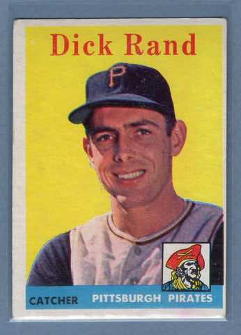 1958 Topps #218 Dick Rand (a) VG-EX  GO501