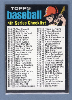 1971 Topps #369 Checklist 394-523 (mk) (b) VG  GO775