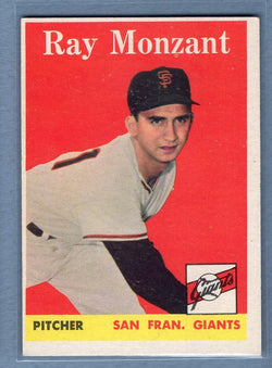 1958 Topps #447 Ray Monzant(2) EX  GO67B