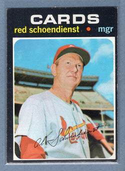 1971 Topps #239 Red Schoendienst (HOF)  (a) EX-MT  GO340