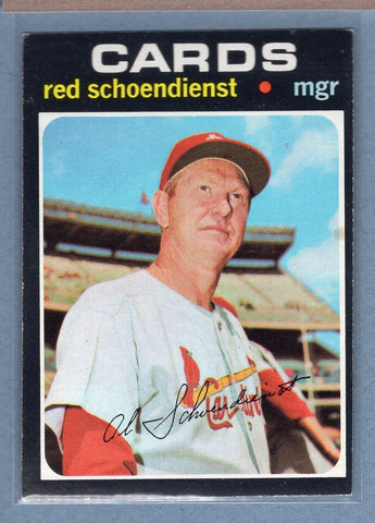 1971 Topps #239 Red Schoendienst (HOF)  (b) EX-MT  GO340