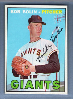 1967 Topps #252 Bob Bolin (No White Streak Between Bob and Bolin) EX G0416B