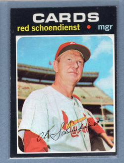 1971 Topps #239 Red Schoendienst (HOF)  (d) EX-MT  GO340