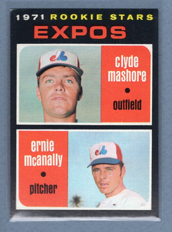 1971 Topps #376 Expos Rookies (Clyde Mashore/Ernie McAnally)  (a) EX-MT  GO775