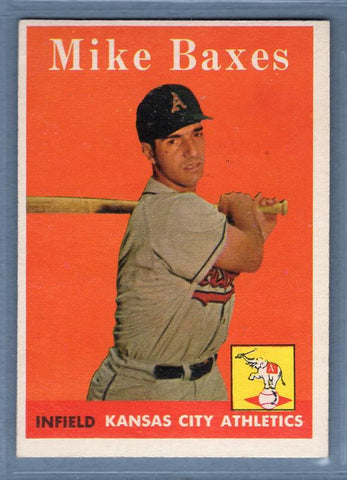 1958 Topps #302 Mike Baxes EX  GO401