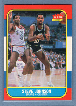 1986 Fleer #55 Steve Johnson (1) EX-MT