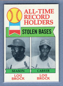 1979 Topps #415 Stolen Bases Leader   NM