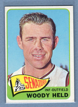 1965 Topps #336 Woody Held (b) EX   GO375