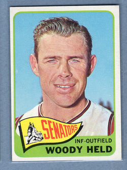1965 Topps #336 Woody Held (c) EX-MT  GO375