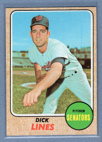 1968 Topps #291 Dick Lines   EX-MT  GO550