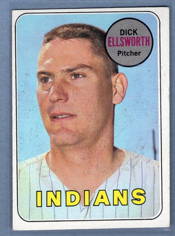 1969 Topps 605 Dick Ellsworth VG-EX SET BREAK