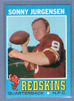 1971 Topps #50 Sonny Jurgensen (HOF) (oc back) (a) VG-EX  GO600