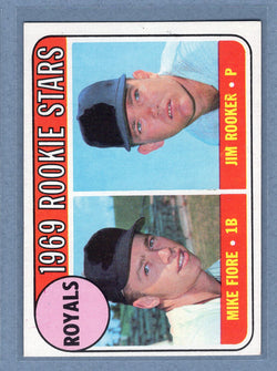1969 Topps #376 Royals Rookies (a) EX-MT  GO700
