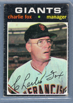 1971 Topps #517 Charlie Fox  VG   SB1
