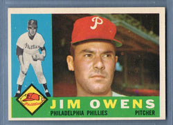1960 Topps #185 Jim Owens NM  Set Break C