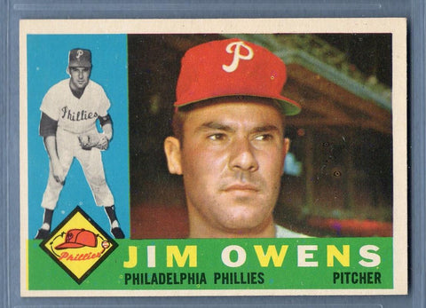 1960 Topps #185 Jim Owens NM  Set Break C