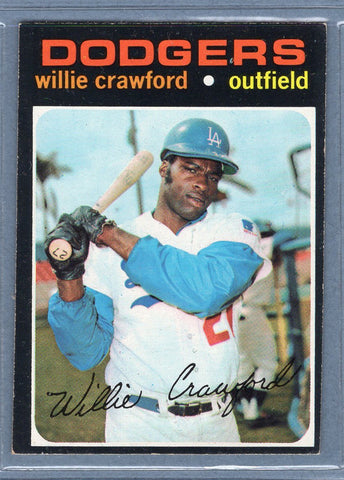 1971 Topps #519 Willie Crawford  EX  SB1