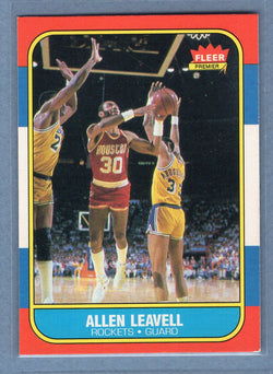 1986 Fleer #62 Allen Leavell (2) EX-MT