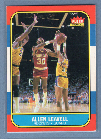 1986 Fleer #62 Allen Leavell (2) EX-MT