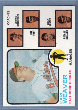 1973 Topps #136 Orioles Mgr./Coaches (b) EX-MT  GO669
