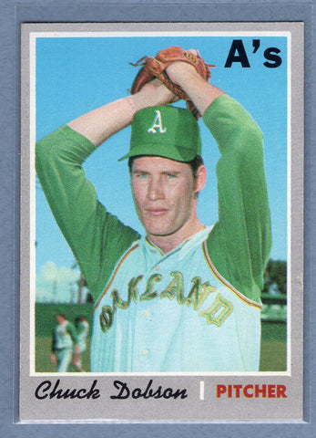 1970 Topps #331 Chuck Dobson  (b) EX-MT  GO900