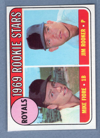 1969 Topps #376 Royals Rookies (d) EX-MT  GO700