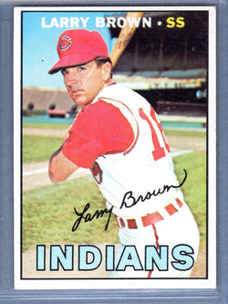 1967 Topps #145 Larry Brown EX-MT  GO510