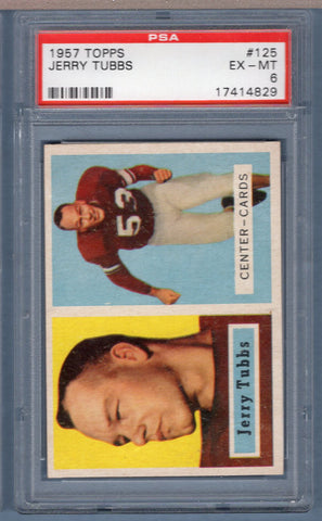 1957 Topps #125 JERRY TUBBS (17414829) PSA 6