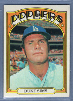 1972 Topps #63 Duke Sims (C) EX-MT  GO544
