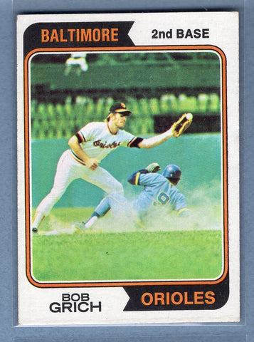 1974 Topps #109 Bob Grich  EX  GO501
