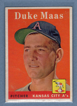 1958 Topps #228 Duke Maas (b) VG-EX  GO501