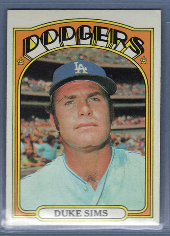 1972 Topps #63 Duke Sims (d) EX-MT  GO544