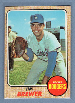 1968 Topps #298 Jim Brewer (d)  EX-MT  GO550