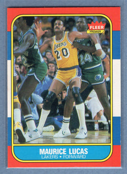 1986 Fleer #66 Maurice Lucas (1) EX-MT