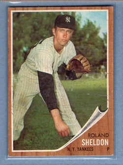 1962 Topps #185 Roland Sheldon (st) VG  GO301