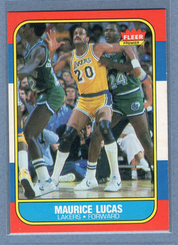 1986 Fleer #66 Maurice Lucas (2) EX-MT