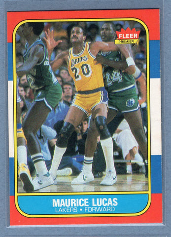 1986 Fleer #66 Maurice Lucas (2) EX-MT