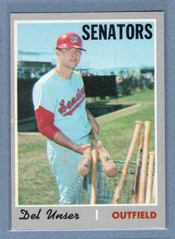 1970 Topps #336 Del Unser   EX-MT  GO900
