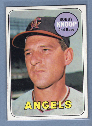 1969 Topps #445 Bobby Knoop (b) EX  GO602