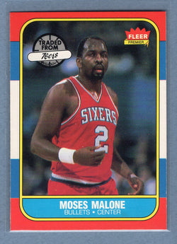 1986 Fleer #69 Moses Malone (HOF)  NM