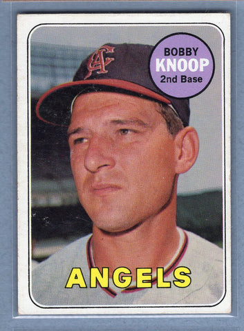 1969 Topps #445 Bobby Knoop (c) EX-MT  GO602