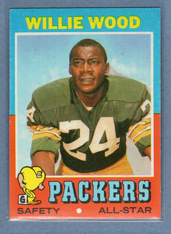 1971 Topps #55 Willie Wood (HOF) (a) EX-MT  GO600