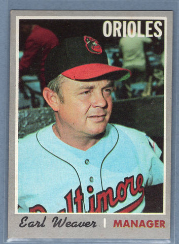 1970 Topps #148 Earl Weaver (HOF) VG-EX