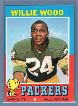 1971 Topps #55 Willie Wood (HOF) (b) EX  GO600