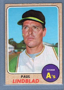 1968 Topps #127 Paul Linblad(b) EX  GO250
