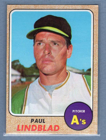 1968 Topps #127 Paul Linblad(c) EX  GO250
