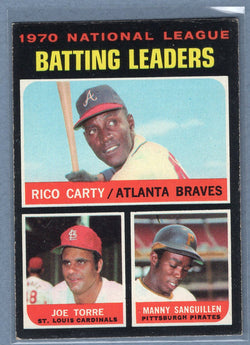 1971 Topps #62 N.L Batting Leaders(a) EX  GO950