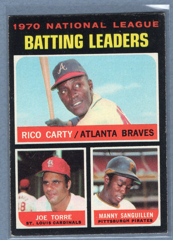1971 Topps #62 N.L Batting Leaders(a) EX  GO950